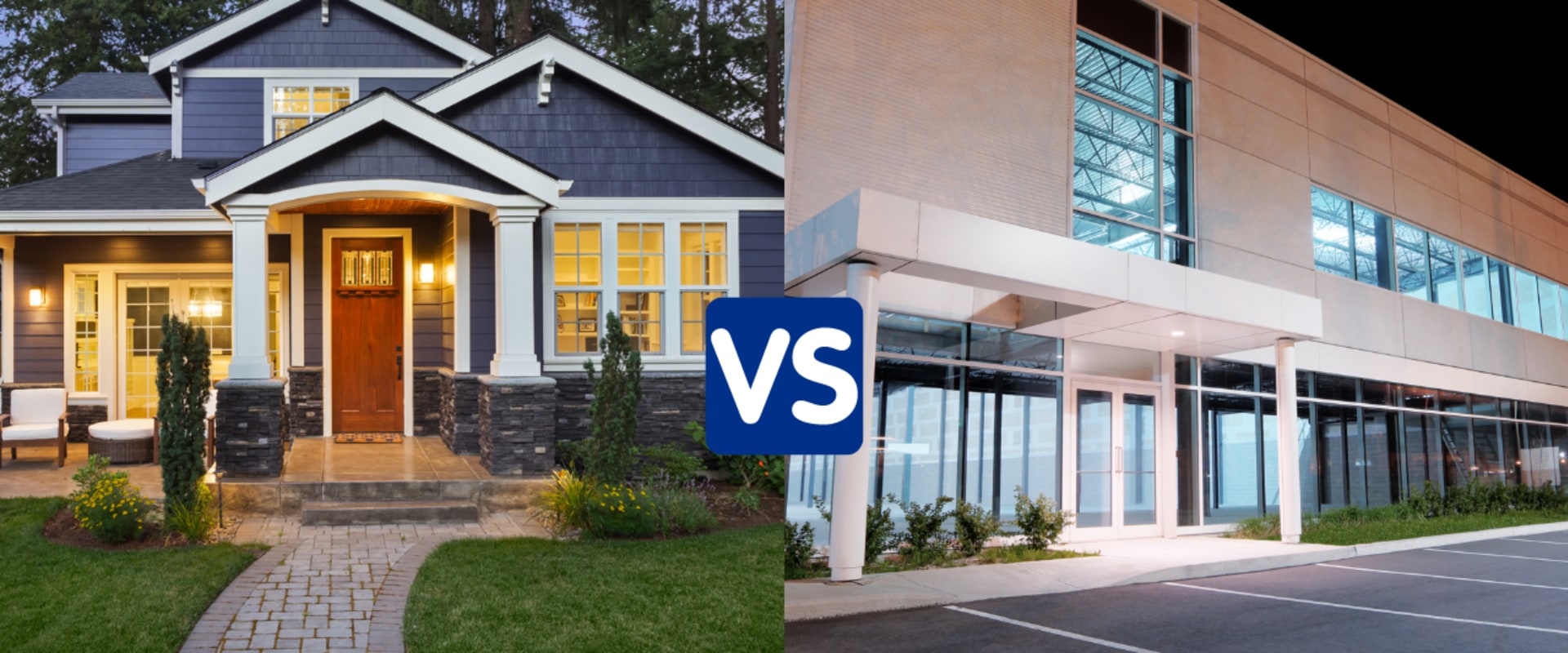 What is the difference between commercial and residential architecture?